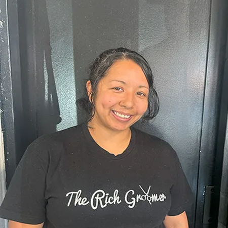 Angela A. groomer at the The Rich Groomer, Sacramento's best provider of dog & cat grooming services